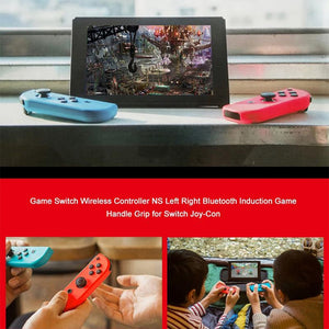 Left and Right Bluetooth Wireless Joypad Gamepad Game Controller for Switch(Black)