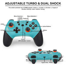 6-axis Bluetooth Joypad Gamepad Game Controller for Switch Pro(Green)