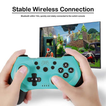 6-axis Bluetooth Joypad Gamepad Game Controller for Switch Pro(Green)