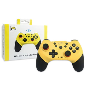 6-axis Bluetooth Joypad Gamepad Game Controller for Switch Pro(Yellow)