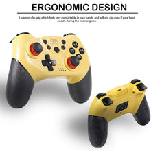 6-axis Bluetooth Joypad Gamepad Game Controller for Switch Pro(Yellow)