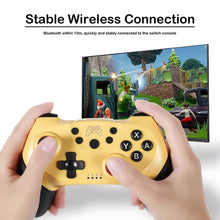 6-axis Bluetooth Joypad Gamepad Game Controller for Switch Pro(Yellow)