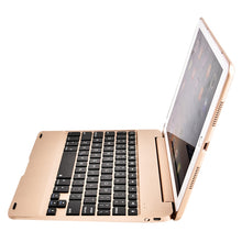 F19B for iPad 9.7 (2017/2018) & iPad Air & Air 2 & iPad Pro 9.7 & New iPad 9.7 inch (2017) Ultra-thin ABS Horizontal Flip Tablet Case + Bluetooth Keyboard(Gold)
