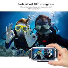 For iPhone X / XS PULUZ 40m/130ft Waterproof Diving Case, Photo Video Taking Underwater Housing Cover(Black)