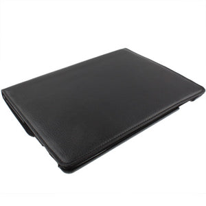 360 Degree Rotatable PU Leather Case with Sleep / Wake-up Function & Holder for New iPad (iPad 3) / iPad 2 / iPad 4, Black(Black)