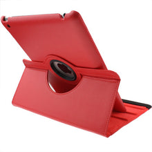 360 Degree Rotatable PU Leather Case with Sleep / Wake-up Function & Holder for New iPad (iPad 3) / iPad 2, Red(Red)