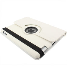 360 Degree Rotatable PU Leather Case with Sleep / Wake-up Function & Holder for New iPad (iPad 3) / iPad 2 / iPad 4, White(White)