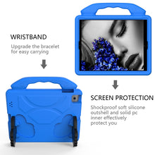 EVA Shockproof Tablet Case with Thumb Bracket For iPad 4 / 3 / 2(Blue)