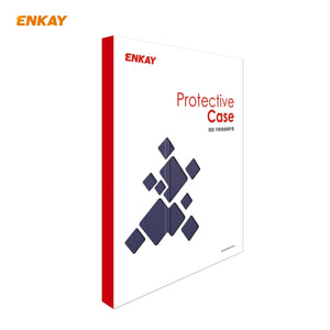 For iPad 10.2 2021 / 2020 / 2019 ENKAY ENK-8016 PU Leather + TPU Smart Case with Pen Slot(Dark Blue)