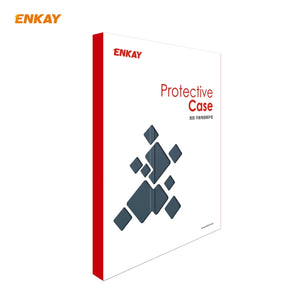 For iPad 10.2 2021 / 2020 / 2019 ENKAY ENK-8016 PU Leather + TPU Smart Case with Pen Slot(Blackish Green)