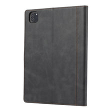 Calf Texture Double Fold Clasp Horizontal Flip Leather Case with Photo Frame & Holder & Card Slots & Wallet For iPad Air 2022 / 2020 10.9(Black)