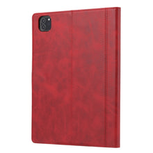 Calf Texture Double Fold Clasp Horizontal Flip Leather Case with Photo Frame & Holder & Card Slots & Wallet For iPad Air 2022 / 2020 10.9(Red)