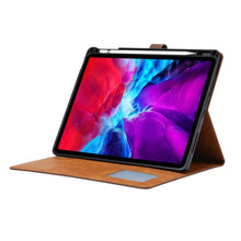 Calf Texture Double Fold Clasp Horizontal Flip Leather Case with Photo Frame & Holder & Card Slots & Wallet For iPad Air 2022 / 2020 10.9(Rose Gold)
