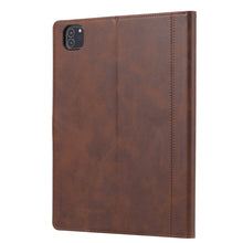 Calf Texture Double Fold Clasp Horizontal Flip Leather Case with Photo Frame & Holder & Card Slots & Wallet For iPad Air 2022 / 2020 10.9(Coffee)