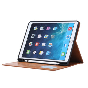 Knead Skin Texture Horizontal Flip Leather Case for iPad 9.7 2018 / 2017 / Air / Air 2/Pro 9.7, with Photo Frame & Holder & Card Slots & Wallet(Black)