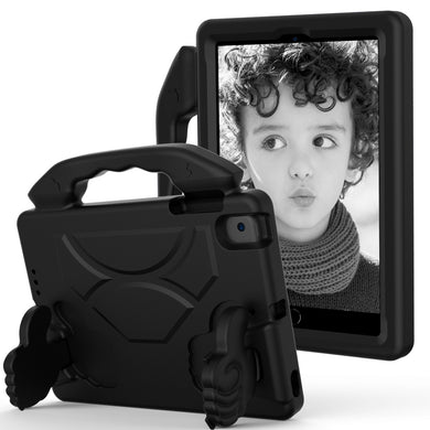 For iPad mini 6 EVA Material Children Flat Anti Falling Cover Protective Shell with Thumb Bracket(Black)