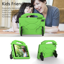 For iPad mini 6 EVA Material Children Flat Anti Falling Cover Protective Shell with Thumb Bracket(Green)