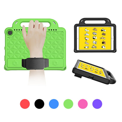 For iPad mini 6 Diamond Series EVA Anti-Fall Shockproof Sleeve Protective Shell Tablet Case with Holder & Strap(Black)