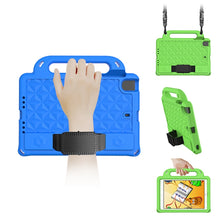 For iPad mini 6 Diamond Series EVA Anti-Fall Shockproof Sleeve Protective Shell Tablet Case with Holder & Strap(Black)