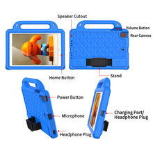 For iPad mini 6 Diamond Series EVA Anti-Fall Shockproof Sleeve Protective Shell Tablet Case with Holder & Strap(Black)