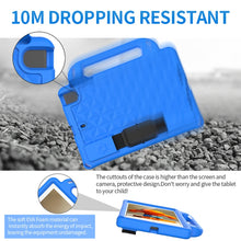 For iPad mini 6 Diamond Series EVA Anti-Fall Shockproof Sleeve Protective Shell Tablet Case with Holder & Strap(Blue)