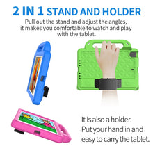 For iPad mini 6 Diamond Series EVA Anti-Fall Shockproof Sleeve Protective Shell Tablet Case with Holder & Strap(Blue)