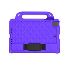 For iPad mini 6 Diamond Series EVA Anti-Fall Shockproof Sleeve Protective Shell Tablet Case with Holder & Strap(Purple)