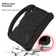 For iPad mini 6 EVA Flat Anti Falling Protective Tablet Case Shell with Holder(Black)
