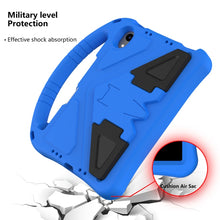 For iPad mini 6 EVA Flat Anti Falling Protective Tablet Case Shell with Holder(Blue)