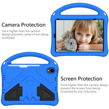 For iPad mini 6 EVA Flat Anti Falling Protective Tablet Case Shell with Holder(Blue)