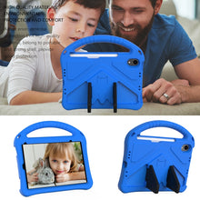 For iPad mini 6 EVA Flat Anti Falling Protective Tablet Case Shell with Holder(Blue)