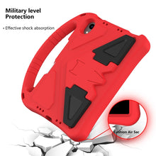 For iPad mini 6 EVA Flat Anti Falling Protective Tablet Case Shell with Holder(Red)