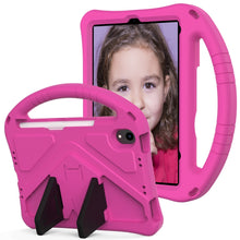 For iPad mini 6 EVA Flat Anti Falling Protective Tablet Case Shell with Holder(Rose Red)
