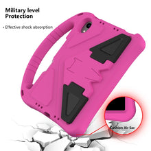 For iPad mini 6 EVA Flat Anti Falling Protective Tablet Case Shell with Holder(Rose Red)