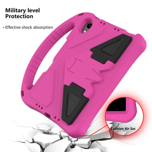 For iPad mini 6 EVA Flat Anti Falling Protective Tablet Case Shell with Holder(Rose Red)
