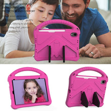 For iPad mini 6 EVA Flat Anti Falling Protective Tablet Case Shell with Holder(Rose Red)