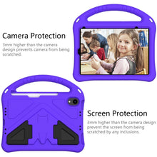 For iPad mini 6 EVA Flat Anti Falling Protective Tablet Case Shell with Holder(Purple)