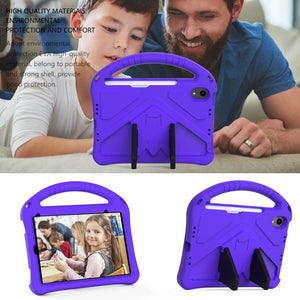 For iPad mini 6 EVA Flat Anti Falling Protective Tablet Case Shell with Holder(Purple)