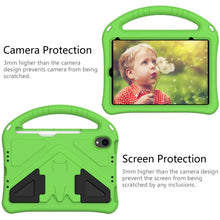 For iPad mini 6 EVA Flat Anti Falling Protective Tablet Case Shell with Holder(Green)