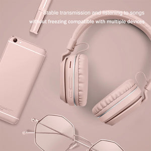 P2 Foldable Stereo Bluetooth Wireless Headset Built-in Mic for PC / Cell Phones(White)