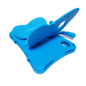 For iPad mini 6 Butterfly Bracket EVA Fall-proof Protective Case(Blue)