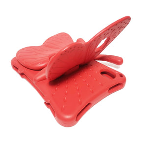 For iPad mini 6 Butterfly Bracket EVA Fall-proof Protective Case(Red)