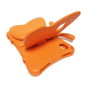 For iPad mini 6 Butterfly Bracket EVA Fall-proof Protective Case(Orange)