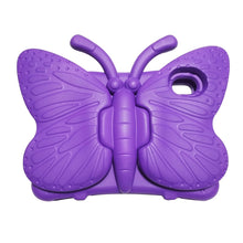 For iPad mini 6 Butterfly Bracket EVA Fall-proof Protective Case(Purple)