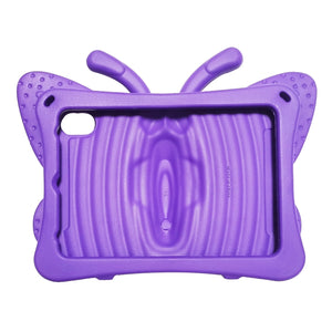 For iPad mini 6 Butterfly Bracket EVA Fall-proof Protective Case(Purple)