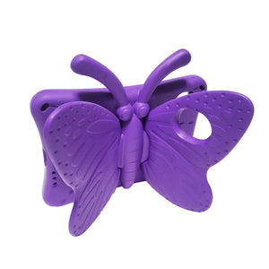 For iPad mini 6 Butterfly Bracket EVA Fall-proof Protective Case(Purple)