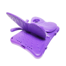 For iPad mini 6 Butterfly Bracket EVA Fall-proof Protective Case(Purple)