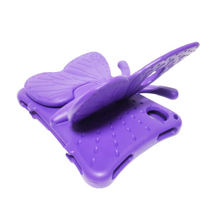 For iPad mini 6 Butterfly Bracket EVA Fall-proof Protective Case(Purple)