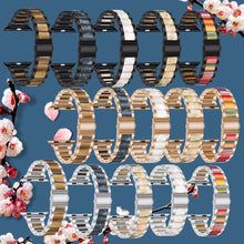 Metal + Resin Watch Band For Apple Watch Ultra 49mm / Series 8&7 45mm / SE 2&6&SE&5&4 44mm / 3&2&1 42mm(Silver Brown)