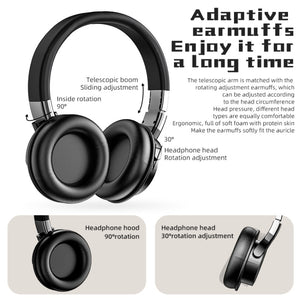 A51 USB Charging Wireless Bluetooth HIFI Stereo Headset with Mic(Black)